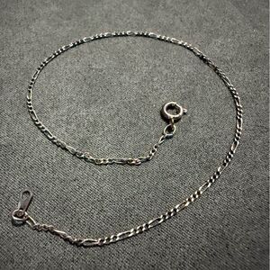 SILVER-TONE ANKLET FOR WOMEN – DAINTY CHAIN STYLE, 9” LENGTH